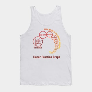 Linear function graph - red Tank Top